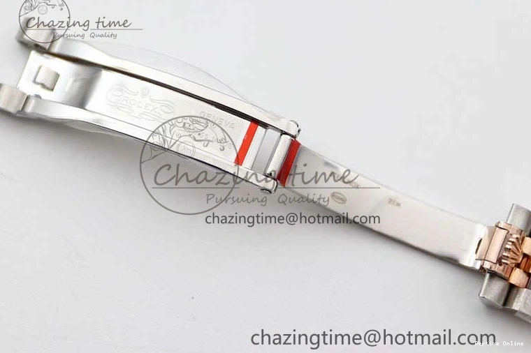 0121 Trendy Lady DateJust 28 SS RG TWF Diamonds Bezel 1:1 Best Edition White Dial Roman Markers on Jubilee Bracelet NH 2129